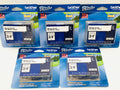 Brother TZe-241 P-Touch TZe Tape 3/4" - LOT of 5