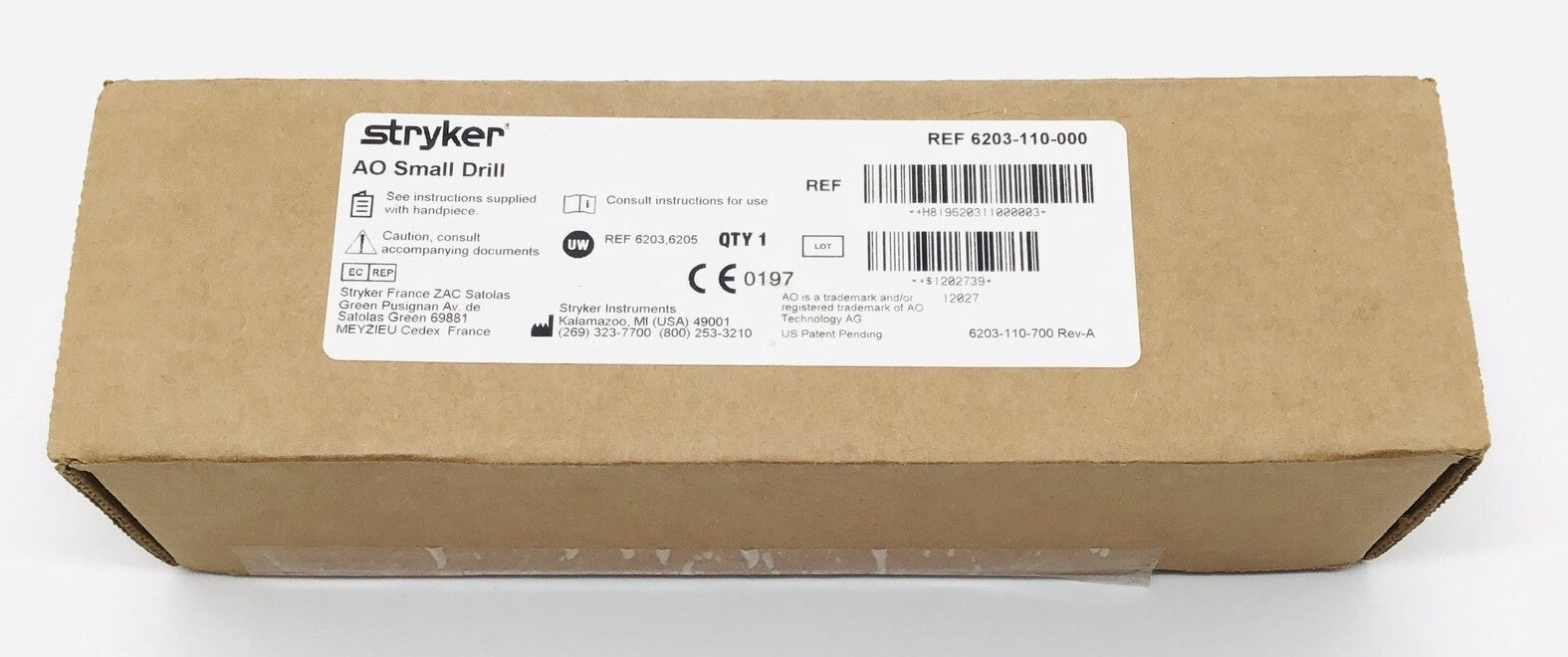 Stryker 6203-110-000 AO Small Drill - NEW