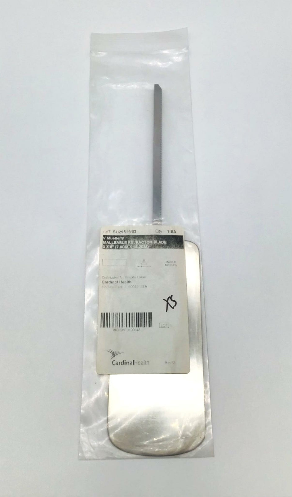 V. Mueller SU2951-863 Malleable Retractor Blade - NEW