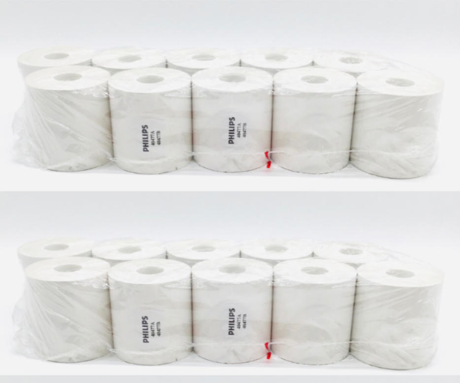 Philips 40477A Chemical Thermal Paper Rolls 989803101571 - Bag of 10 - Lot of 2