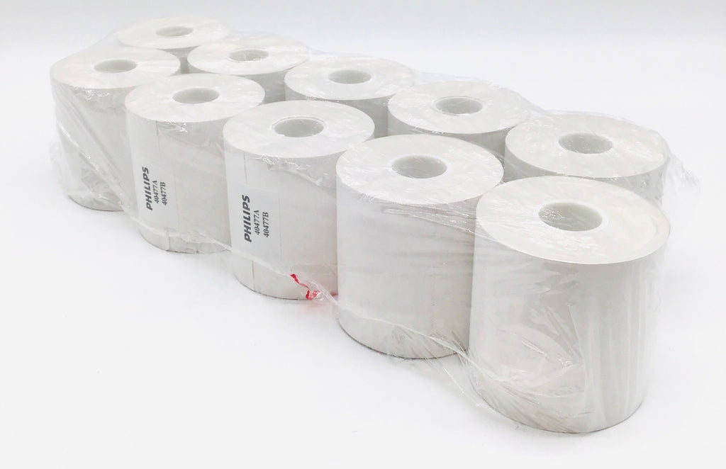 Philips 40477A Chemical Thermal Paper Rolls 989803101571 - Bag of 10 - Lot of 2