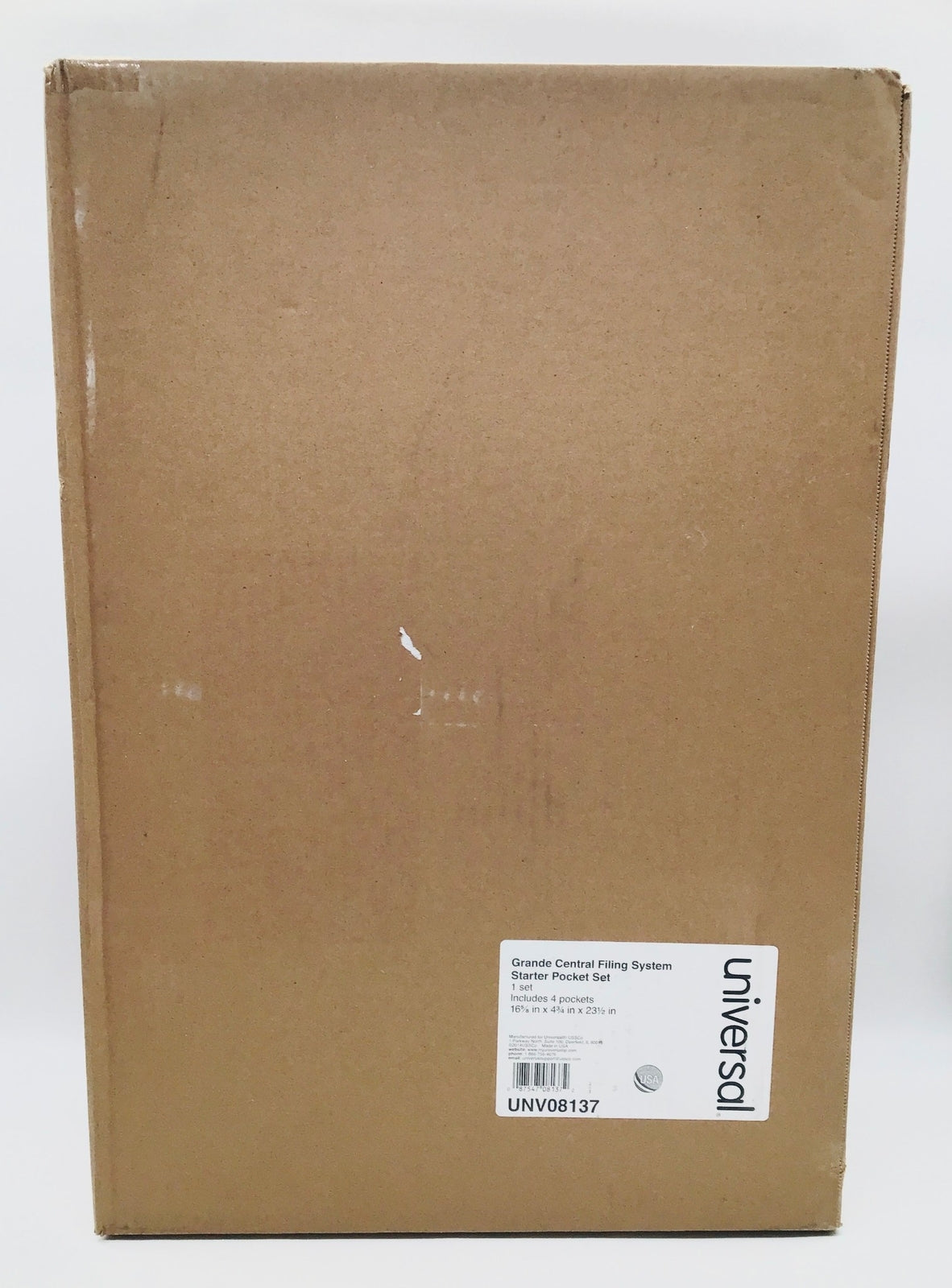 Universal UNV08137 Grande Central Filing System Starter Pocket Set Black - NEW