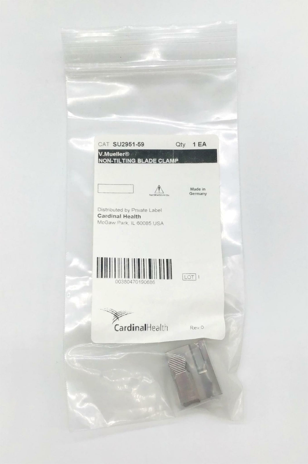 V. Mueller SU2951-59 Retractor Blade Clamp - NEW