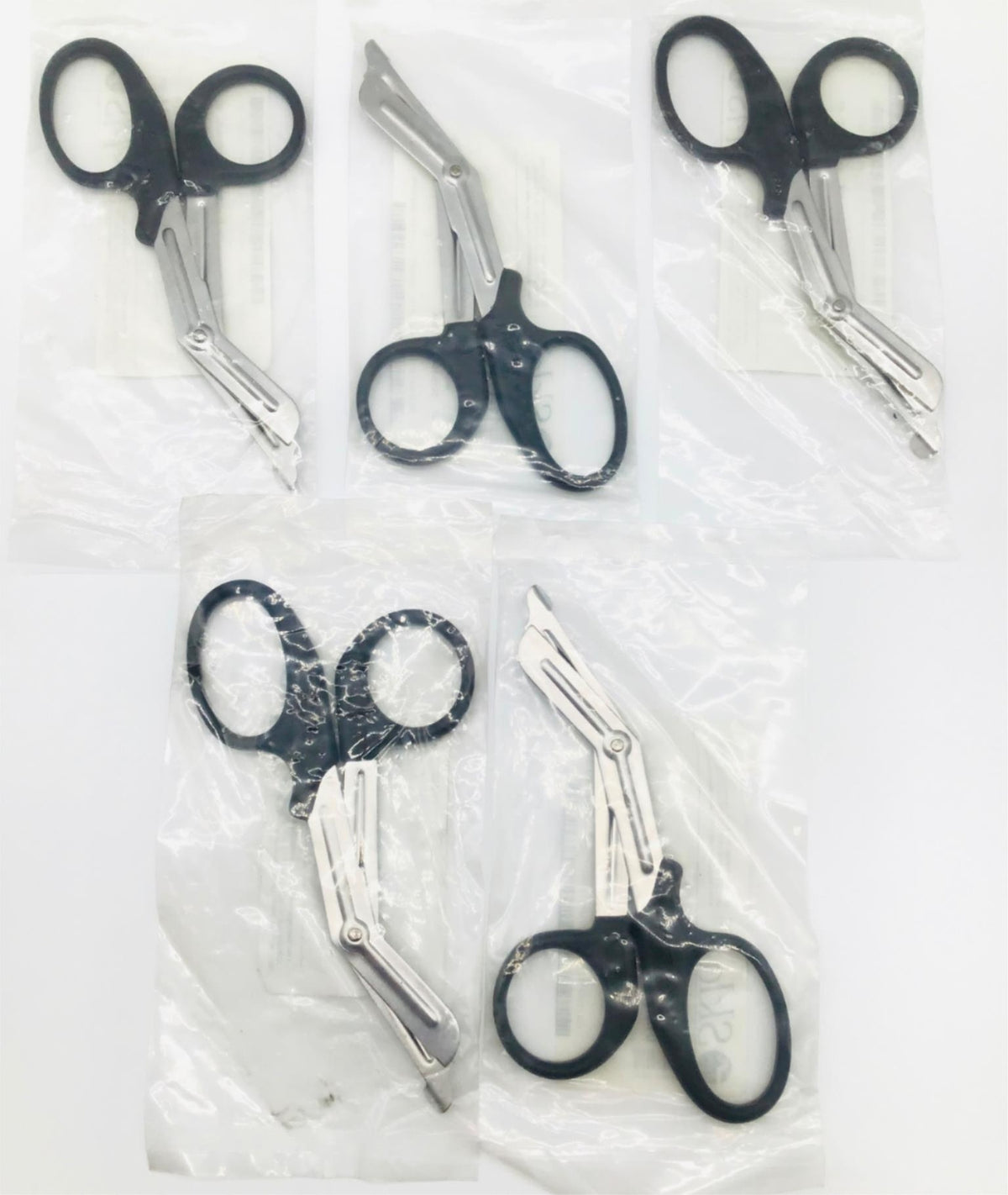 Sklar 11-1281 Utility Scissors Serrated 7-1/2" Black Handle - LOT of 5 - NEW