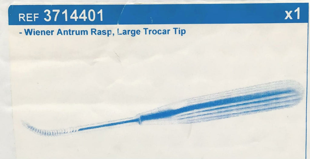 Medtronic 3714401 XOMED Wiener Antrum Rasp Large Trocar Tip - NEW