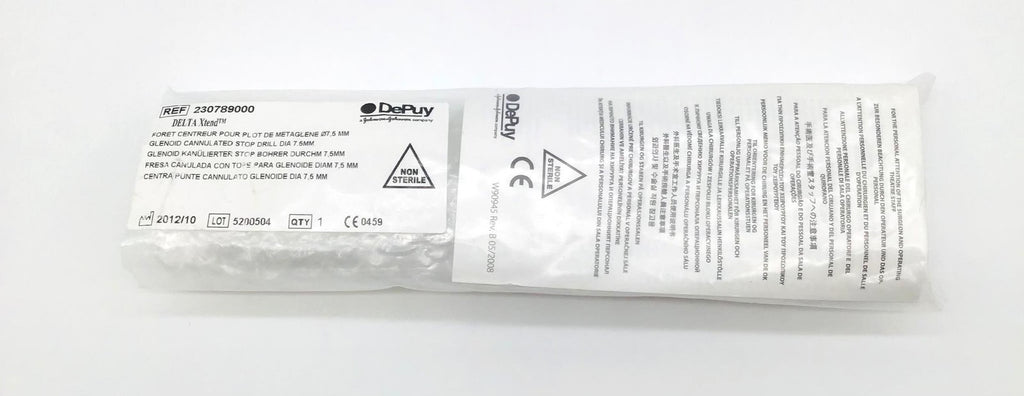 Depuy 230789000 Orthopedic Glenoid Cannulated Stop Drill Bit 7.5mm - NEW